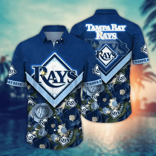 Tampa Bay Rays MLB Flower Aloha Hawaiian Shirt 6, MLB Hawaiian Shirt Moonbestprint