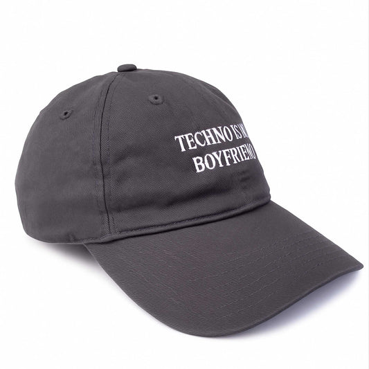 Techno Is My Boyfriend Baseball Cap -Moonbestprint