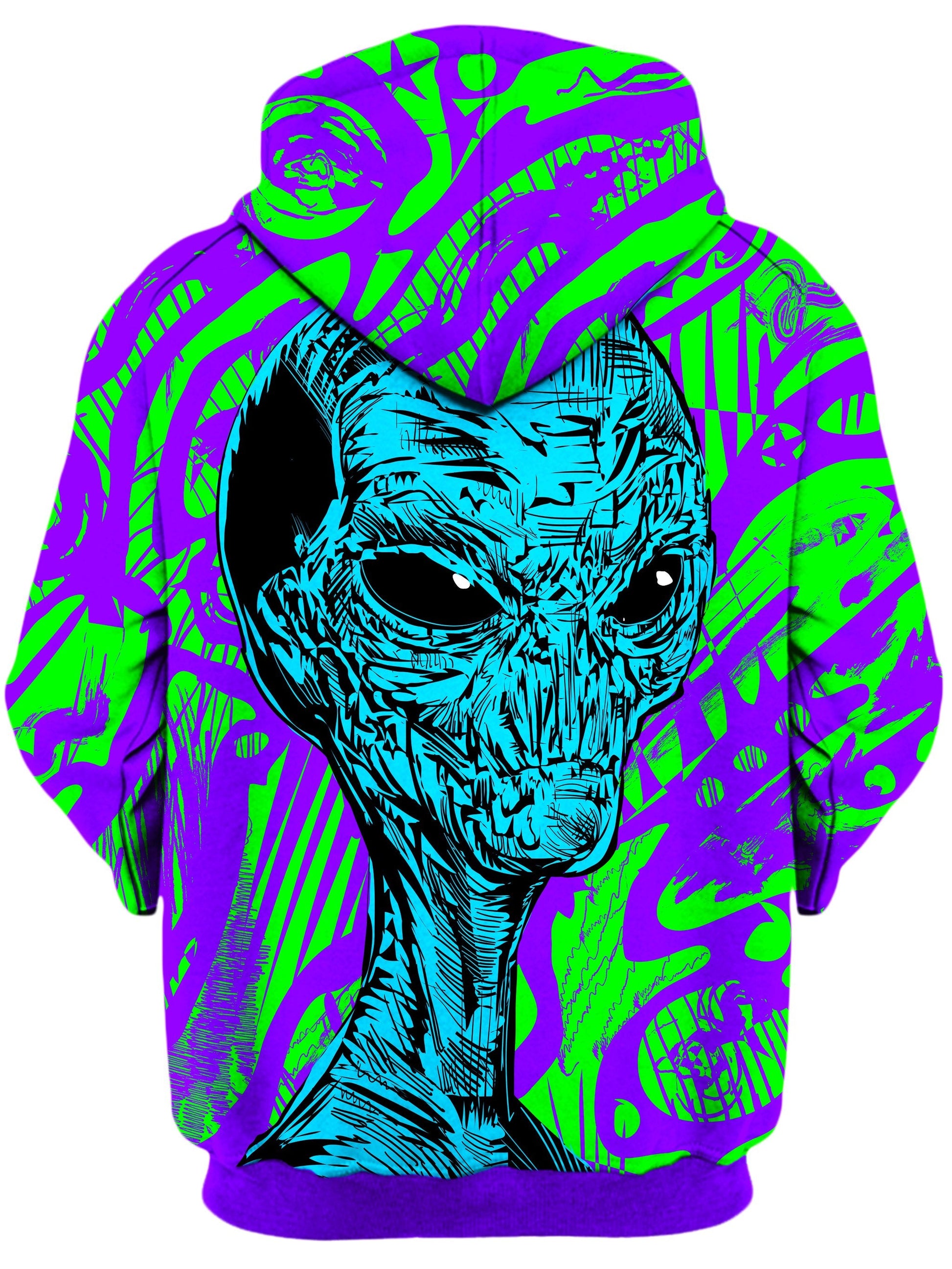 Alien Unisex Zip-Up Hoodie -Moonbestprint