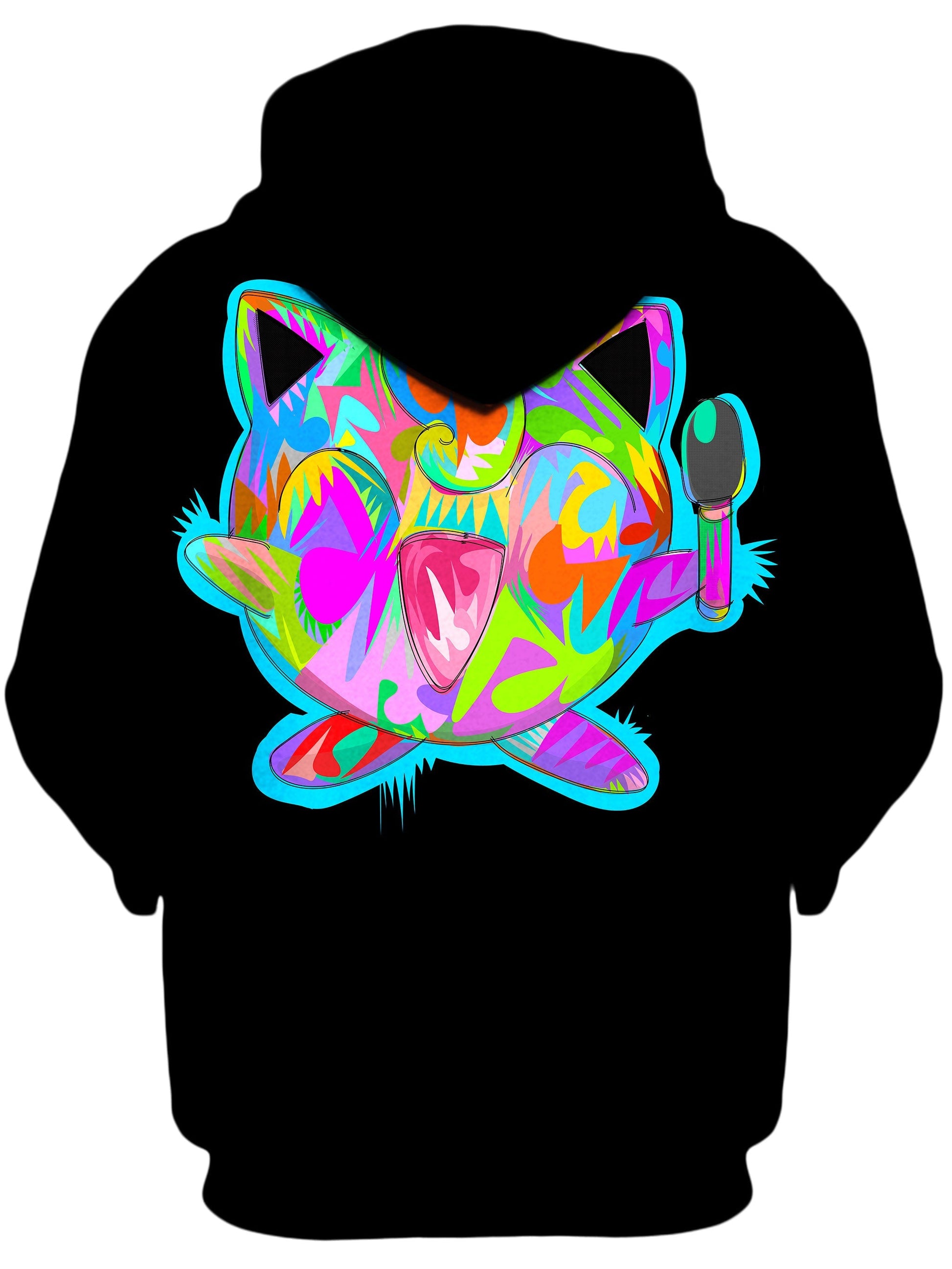 Jiggly Black Unisex Hoodie -Moonbestprint