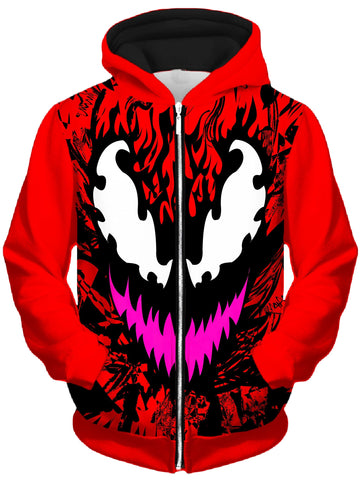 Carnage Unisex Zip-Up Hoodie - Moonbestprint