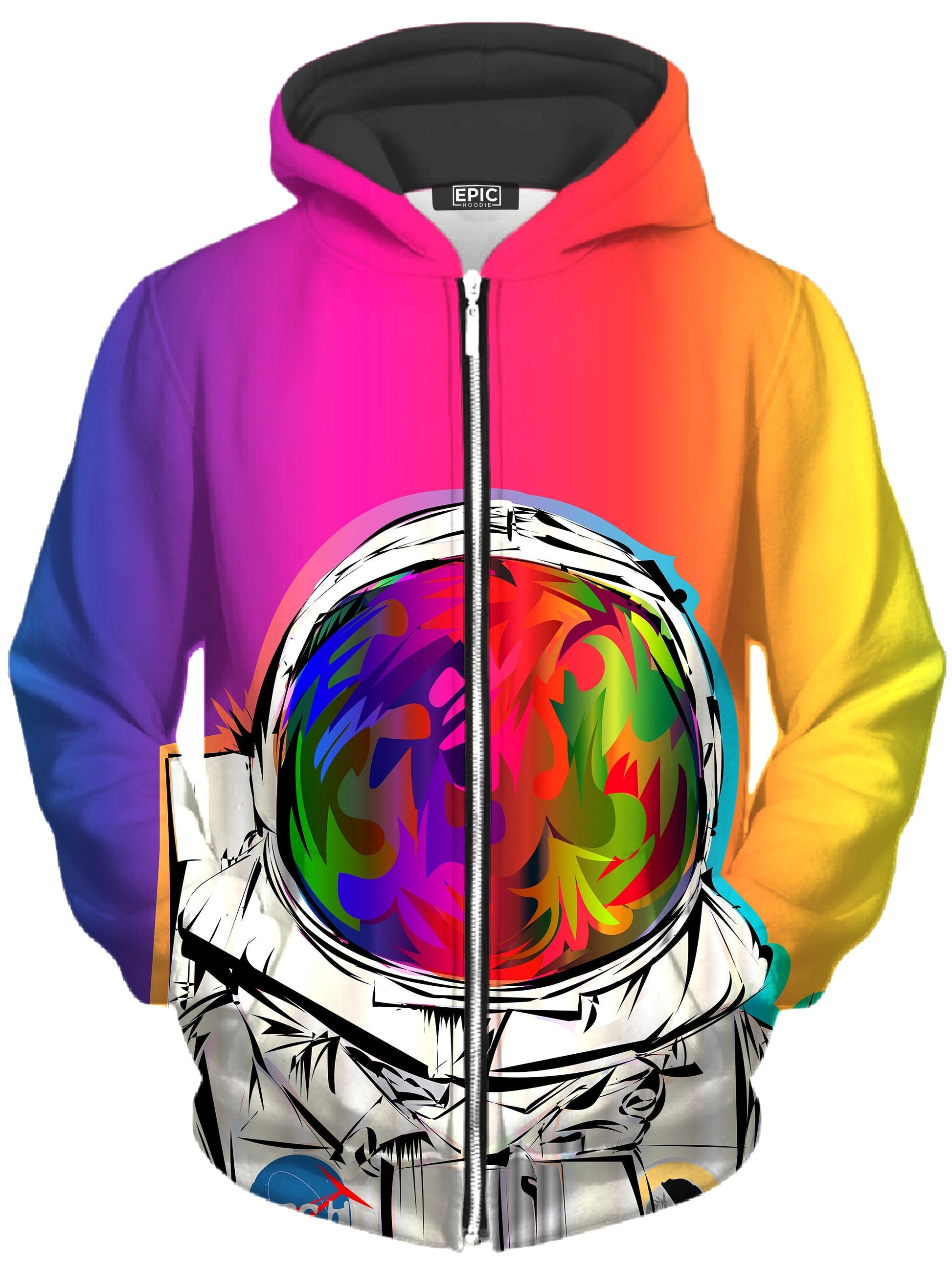 Nasa Drome Unisex Zip-Up Hoodie -Moonbestprint
