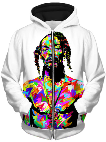 Snoop Unisex Zip-Up Hoodie -Moonbestprint