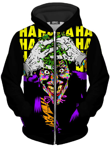 Bring in the Clown Unisex Zip-Up Hoodie -Moonbestprint