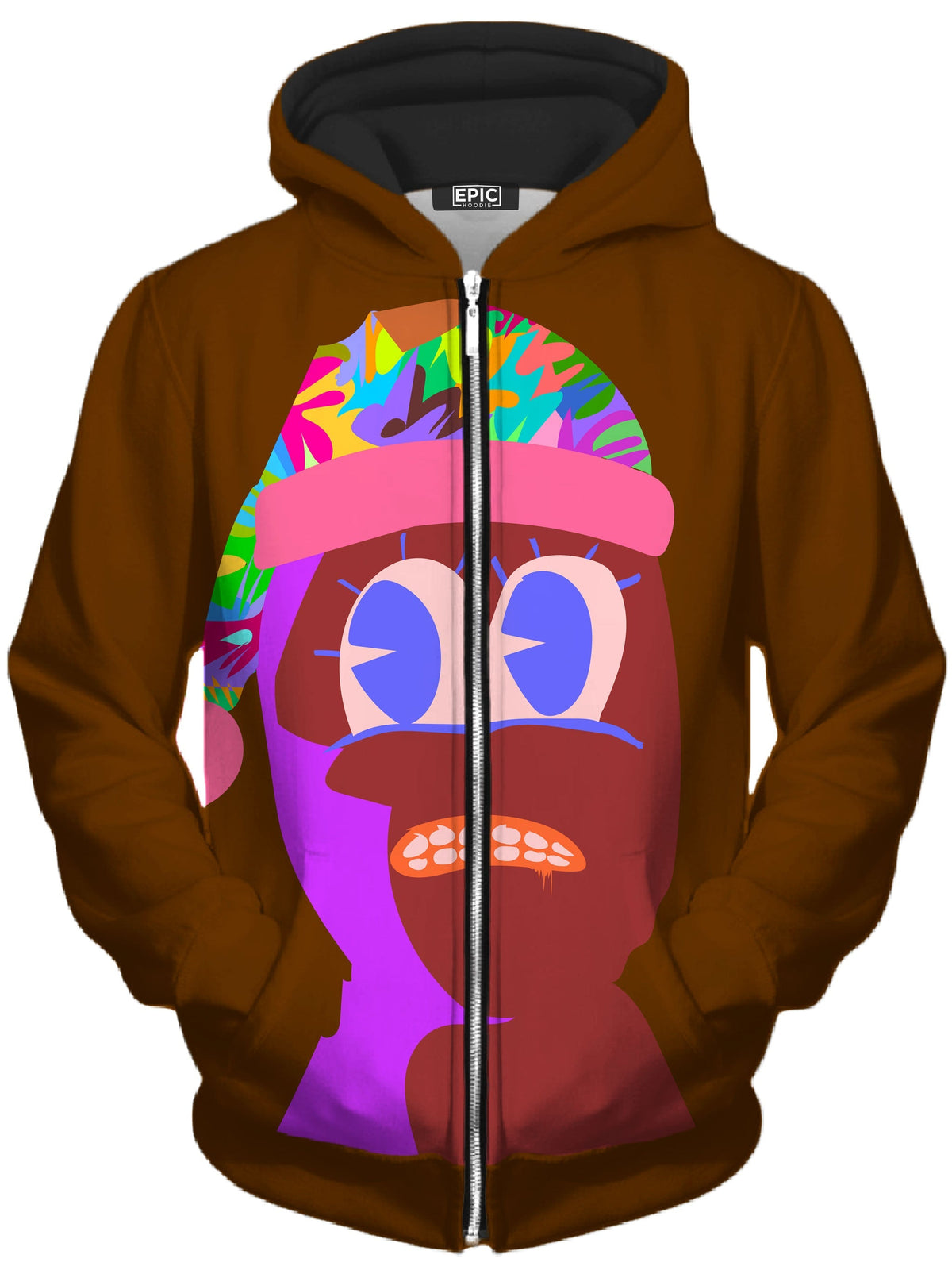 Hanky Unisex Zip-Up Hoodie -Moonbestprint