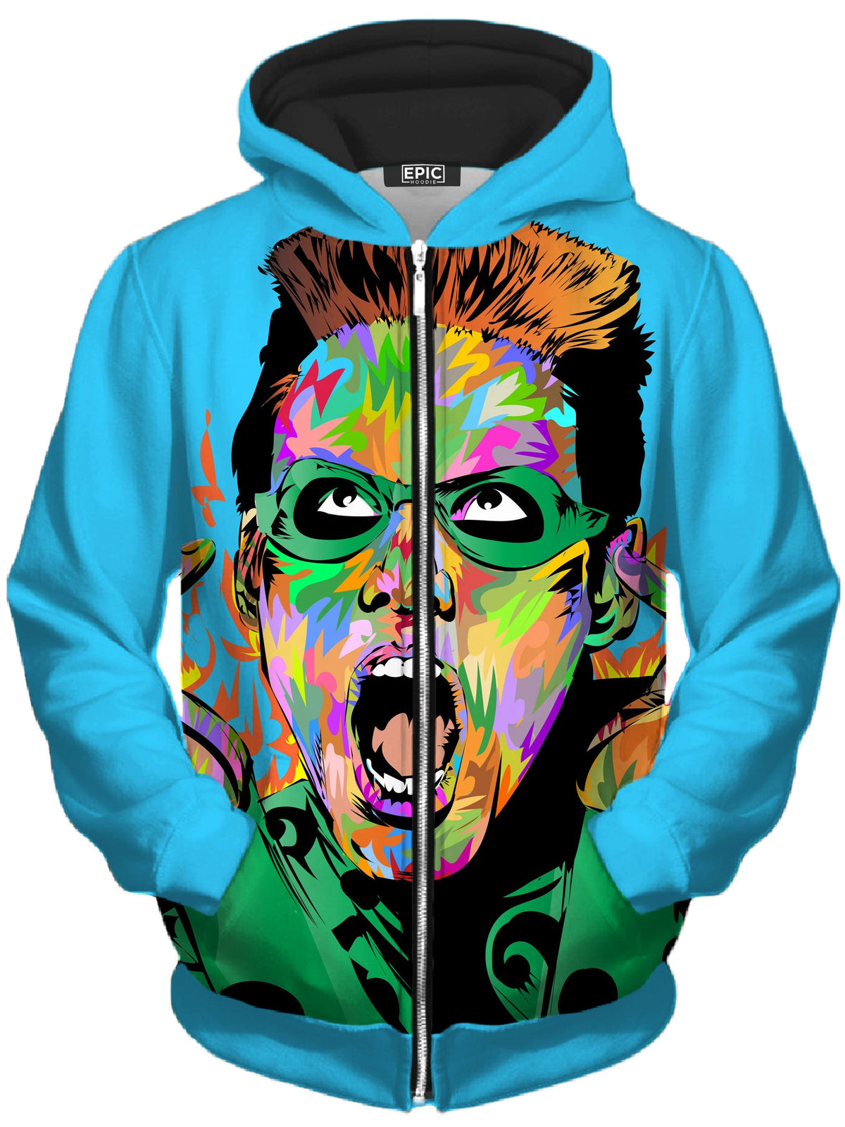 Riddler Unisex Zip-Up Hoodie -Moonbestprint