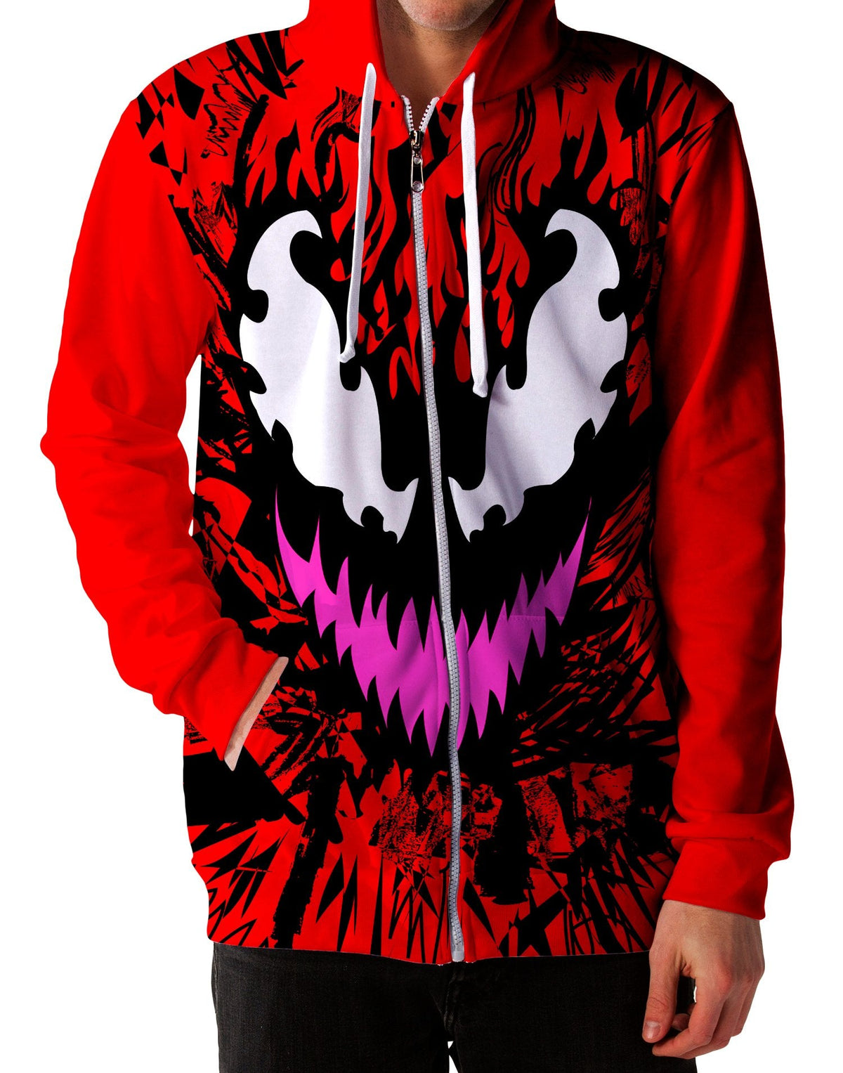 Carnage Unisex Zip-Up Hoodie - Moonbestprint