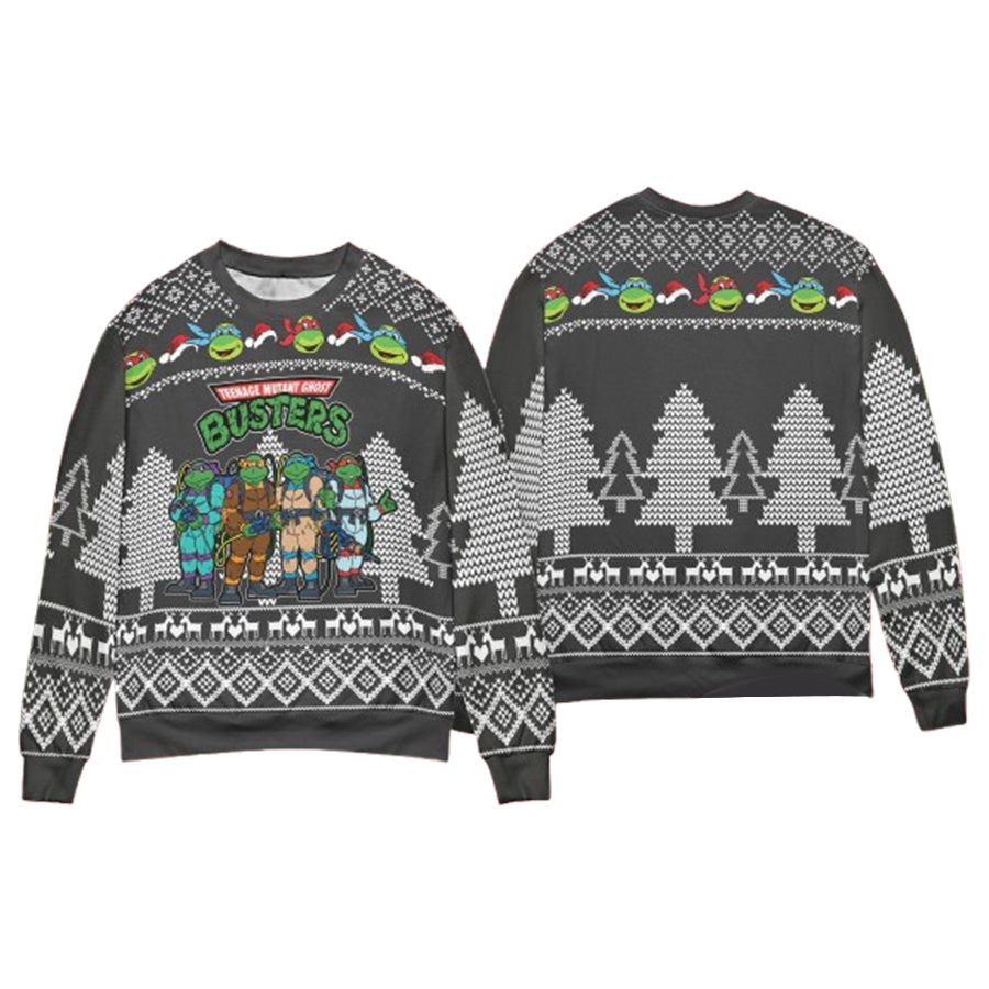 Teenage Mutant Ninja Turtles Ghostbusters Ugly Christmas Sweater – Moonbestprint