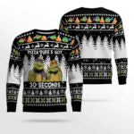 Teenage Mutant Ninja Turtles Pizza Dude's Got 30 Seconds Ugly Christmas Sweater – Moonbestprint
