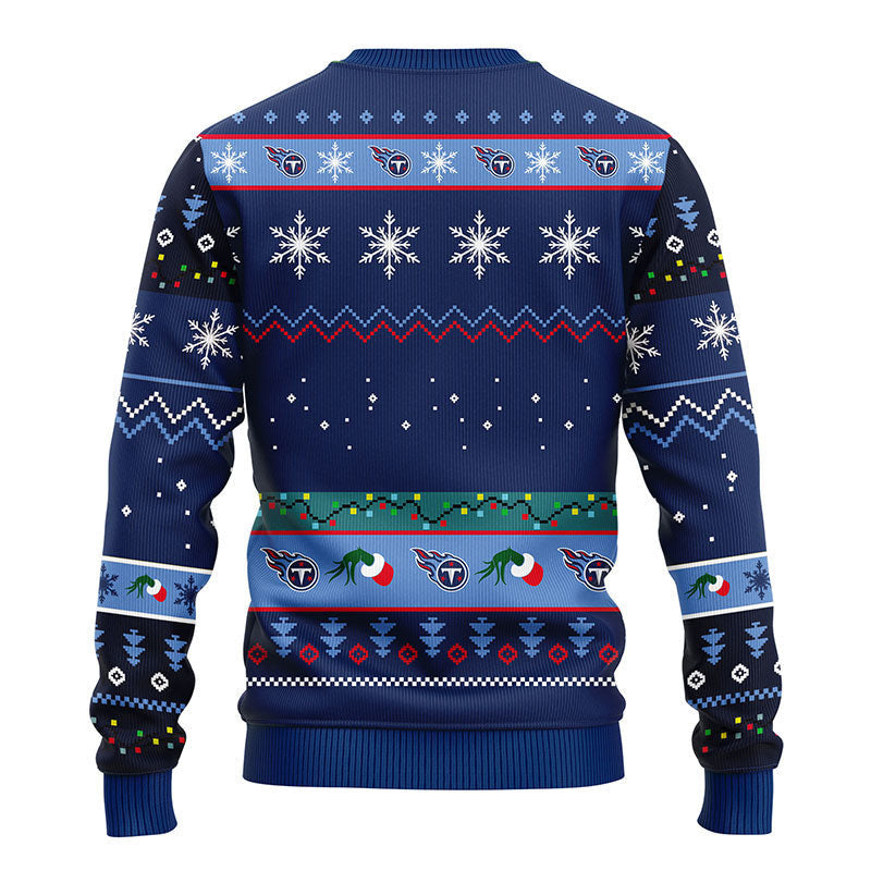 Tennessee Titans 12 Grinch Xmas Day Ugly Christmas Sweater Moonbestprint