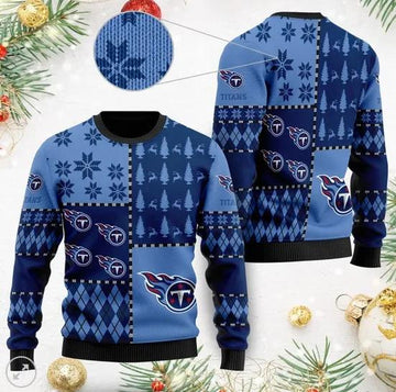 Tennessee Titans Best Christmas Ugly Sweater, NFL Christmas Sweater Moonbestprint