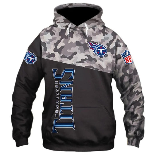 Tennessee Titans Camo 3D Hoodie, NFL Hoodie Moonbestprint