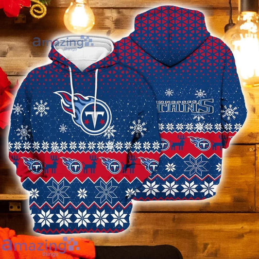 Tennessee Titans Christmas 3D Hoodie, NFL Hoodie Moonbestprint