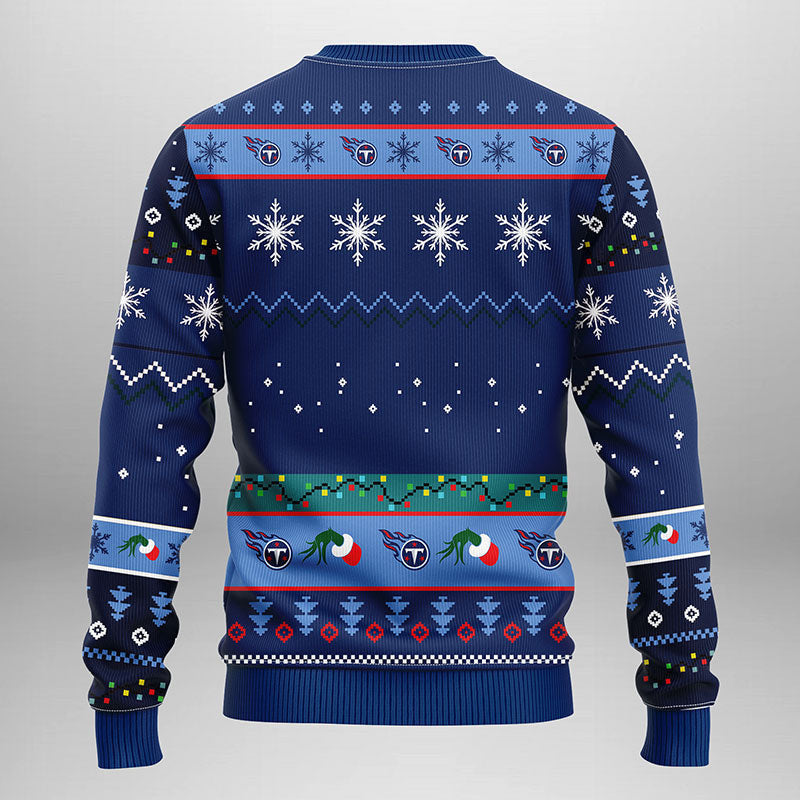 Tennessee Titans Grinch Ugly Christmas Sweater Moonbestprint