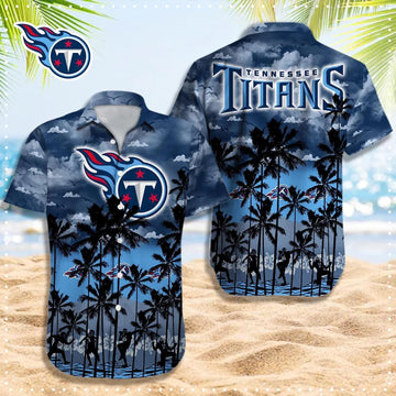 Tennessee Titans Hawaiian Shirt, NFL Hawaiian Shirt Moonbestprint