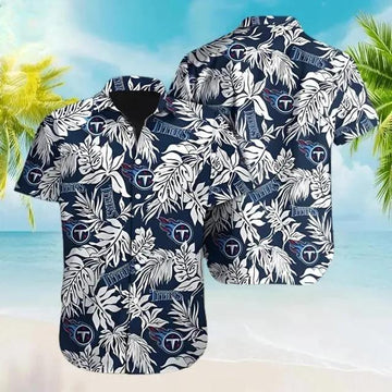 Tennessee Titans Hawaiian Shirt Gift Aloha Shirt for Summer, NFL Hawaiian Shirt Moonbestprint