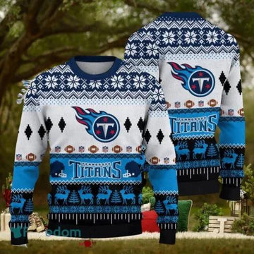 Tennessee Titans National Football League Ugly Christmas Sweater, NFL Chritsmas Sweater Moonbestprint