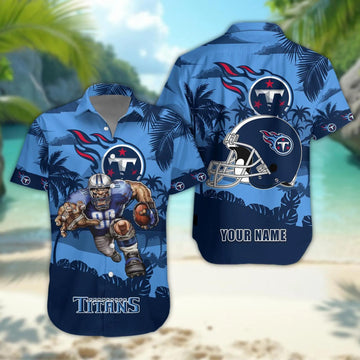 Tennessee Titans Personalized Hawaiian Shirt, NFL Hawaiian Shirt Moonbestprint