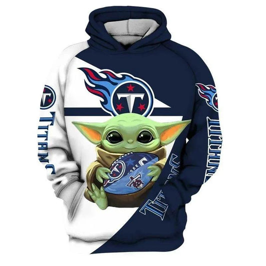 Tennessee Titans Yoda Star Wars 3D Hoodie, NFL Hoodie Moonbestprint