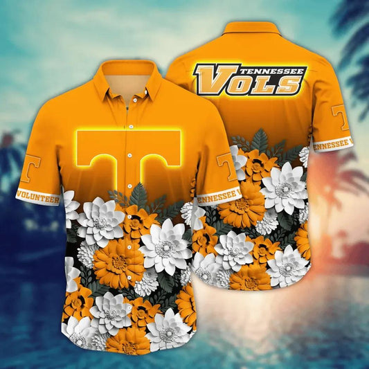Tennessee Volunteers NCAA Flower Aloha Hawaiian Shirt 13, NCAA Hawaiian Shirt Moonbestprint
