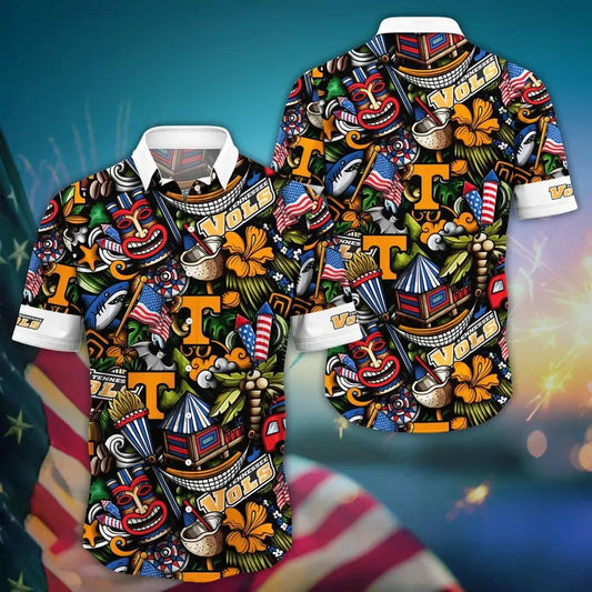 Tennessee Volunteers NCAA Flower Aloha Hawaiian Shirt 14, NCAA Hawaiian Shirt Moonbestprint