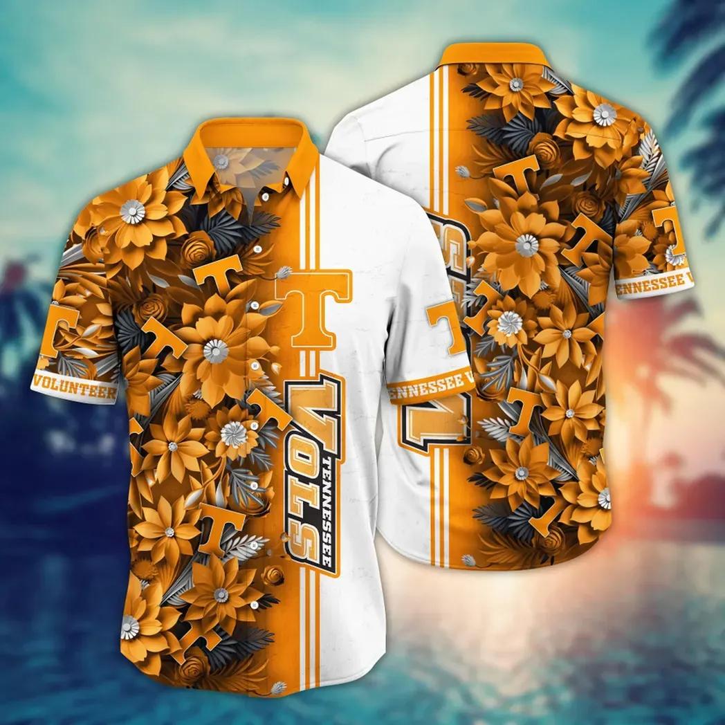 Tennessee Volunteers NCAA Flower Aloha Hawaiian Shirt 3, NCAA Hawaiian Shirt Moonbestprint