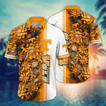Tennessee Volunteers NCAA Flower Aloha Hawaiian Shirt 3, NCAA Hawaiian Shirt Moonbestprint