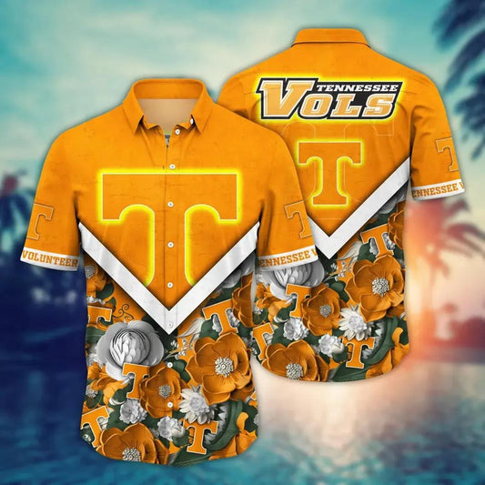 Tennessee Volunteers NCAA Flower Aloha Hawaiian Shirt 5, NCAA Hawaiian Shirt Moonbestprint