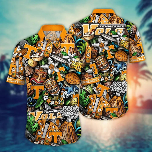 Tennessee Volunteers NCAA Flower Aloha Hawaiian Shirt 6, NCAA Hawaiian Shirt Moonbestprint