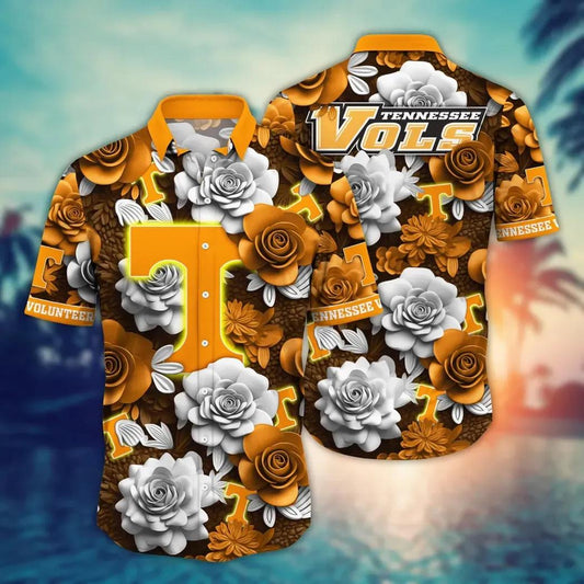 Tennessee Volunteers NCAA Flower Aloha Hawaiian Shirt 7, NCAA Hawaiian Shirt Moonbestprint