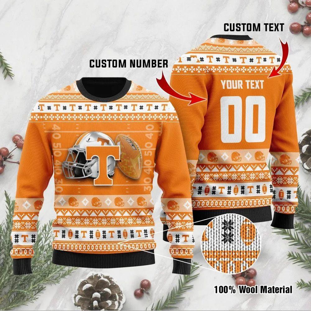 Tennessee Volunteers Personalized Ugly Christmas Sweater, NCAA Christmas Sweater Moonbestprint