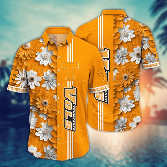 Tennessee Volunteers Style Hot Trending Summer NCAA Flower Aloha Hawaiian Shirt, NCAA Hawaiian Shirt Moonbestprint