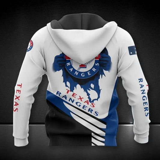 Texas Rangers All Over Print Big Logo 3D Hoodie 1, MLB Hoodie Moonbestprint