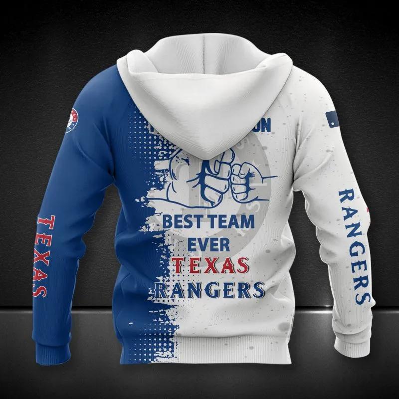 Texas Rangers Dad And Son All Over Print Hoodie 1, MLB Hoodie Moonbestprint
