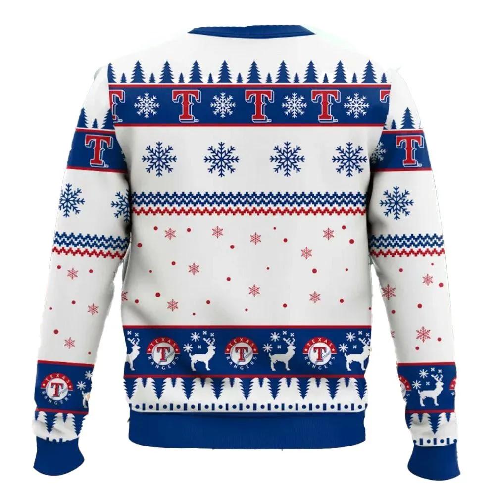 Texas Rangers Est 1835 Mlb Ugly Christmas Sweater, MLB Christmas Sweater Moonbestprint