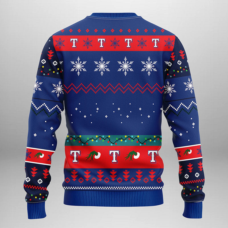 Texas Rangers Grinch Ugly Christmas Sweater Moonbestprint