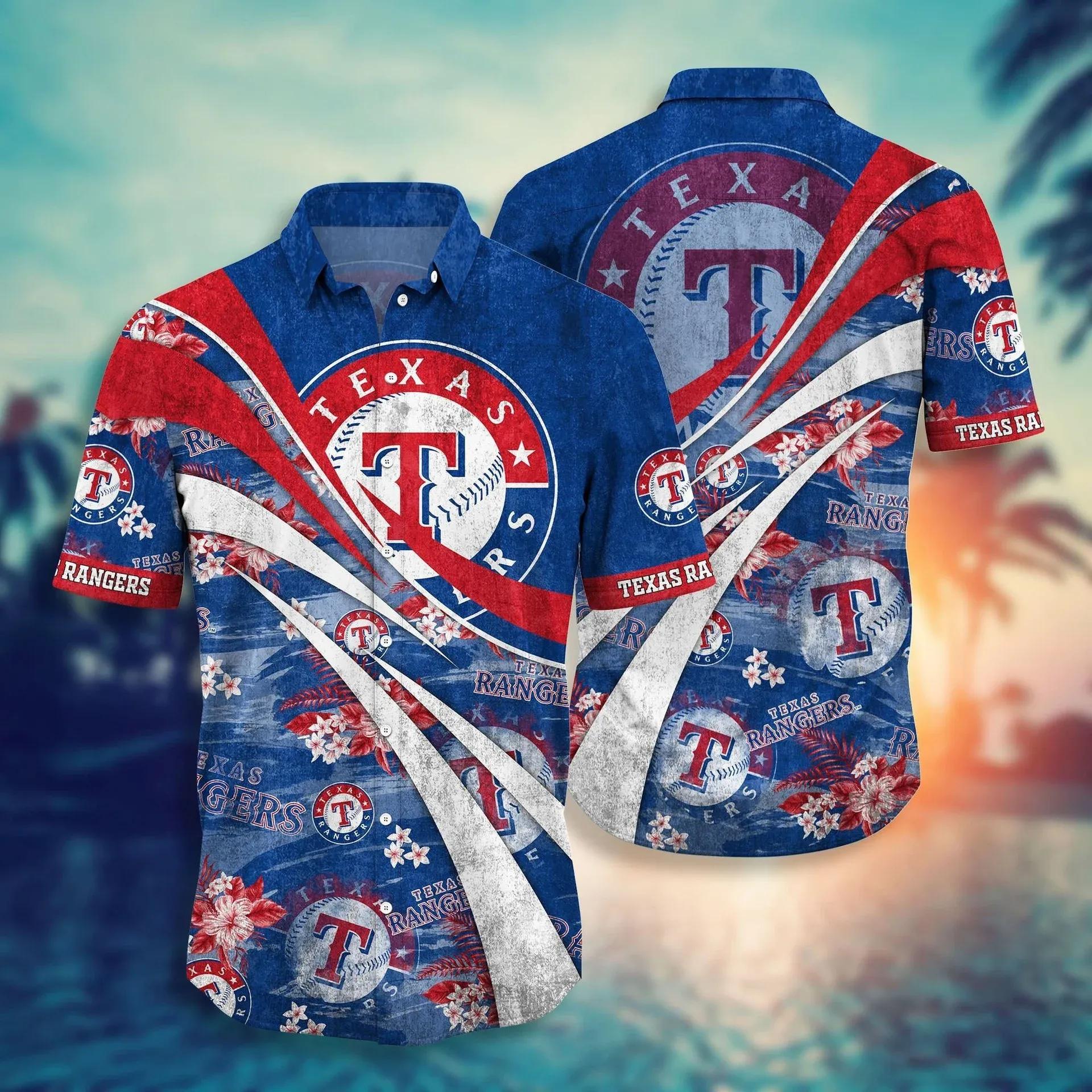Texas Rangers Hawaii Style Shirt, MLB Hawaiian Shirt Moonbestprint