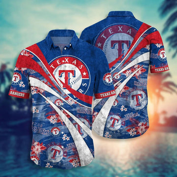 Texas Rangers Hawaii Style Shirt, MLB Hawaiian Shirt Moonbestprint