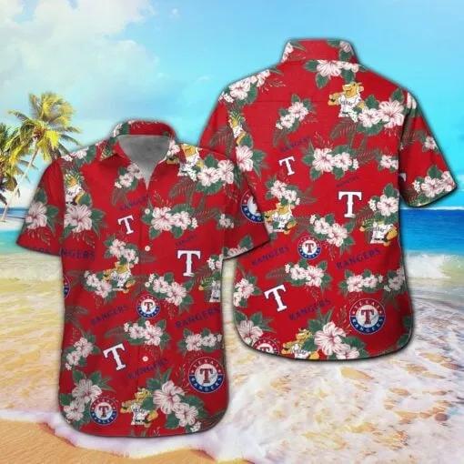 Texas Rangers Hawaiian Shirt, MLB Hawaiian Shirt Moonbestprint