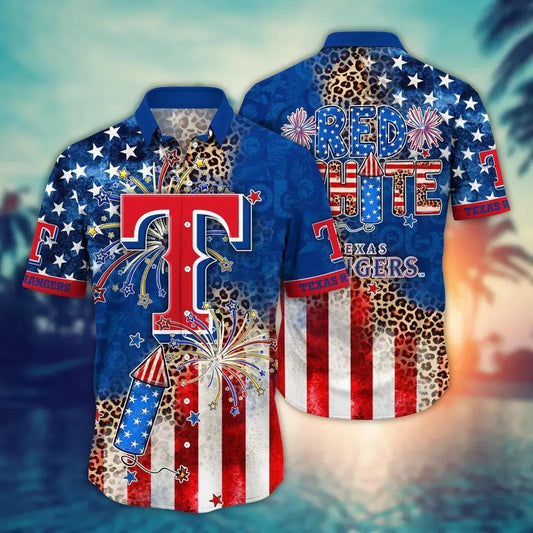 Texas Rangers MLB Aloha Hawaiian Shirt 2, MLB Hawaiian Shirt Moonbestprint