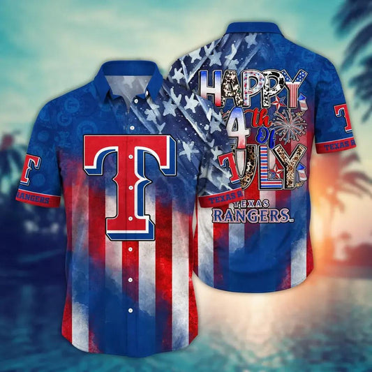 Texas Rangers MLB Aloha Hawaiian Shirt 3, MLB Hawaiian Shirt Moonbestprint