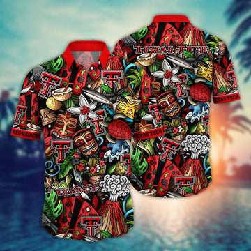 Texas Tech Red Raiders NCAA Hawaiian Shirt 1, NCAA Hawaiian Shirt Moonbestprint