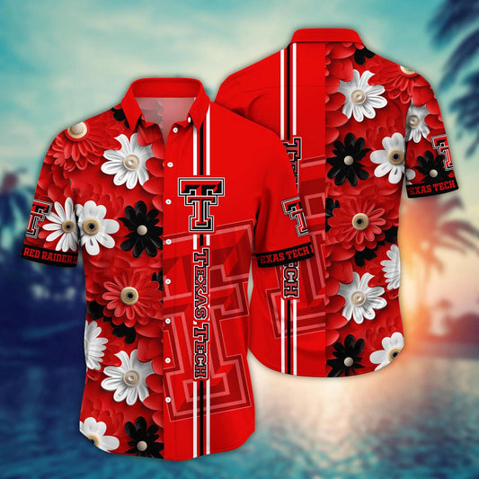Texas Tech Red Raiders NCAA Hawaiian Shirt 2, NCAA Hawaiian Shirt Moonbestprint