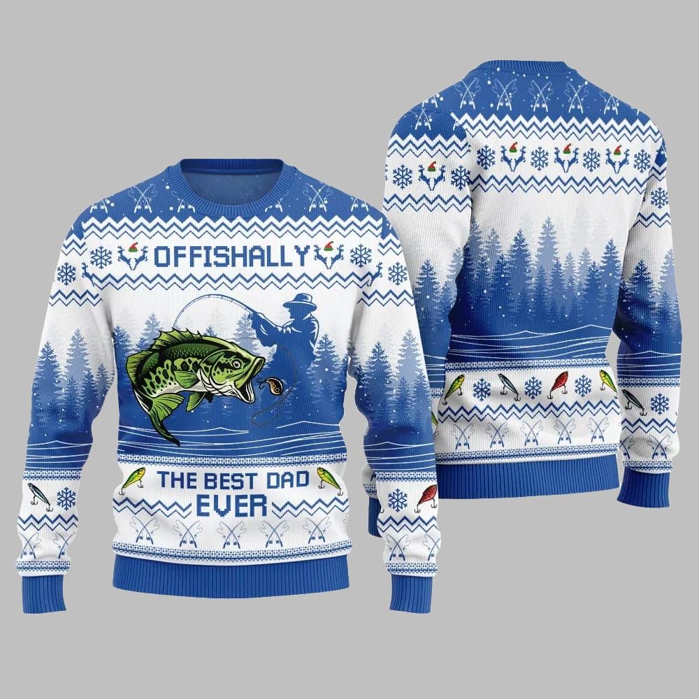 The Best Dad Ever Ugly Sweater Christmas 2026 - Moonbestprint