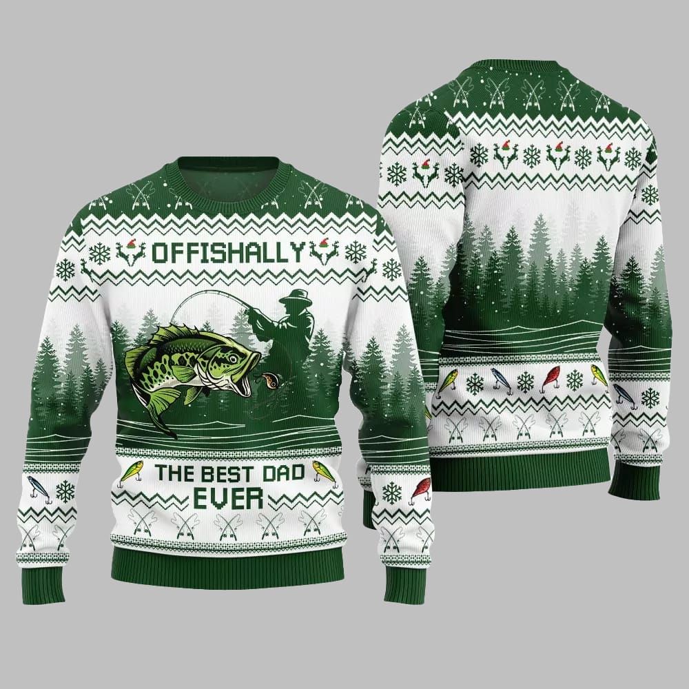 The Best Dad Ever Ugly Sweater Christmas 2026 - Moonbestprint