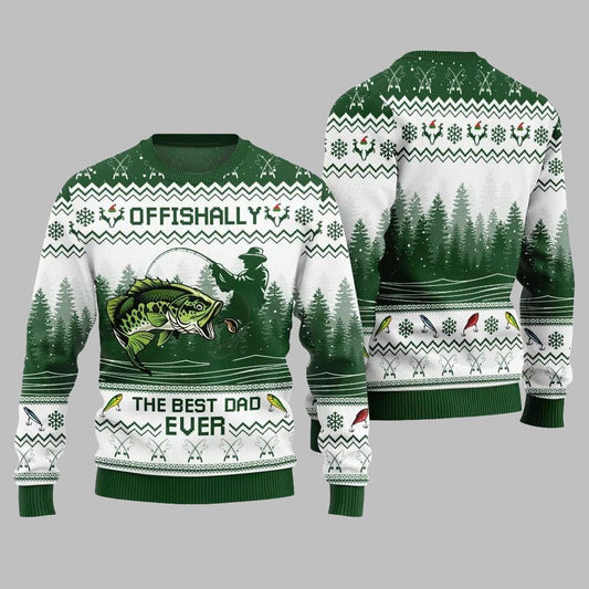 The Best Dad Ever Ugly Sweater Christmas 2026 - Moonbestprint