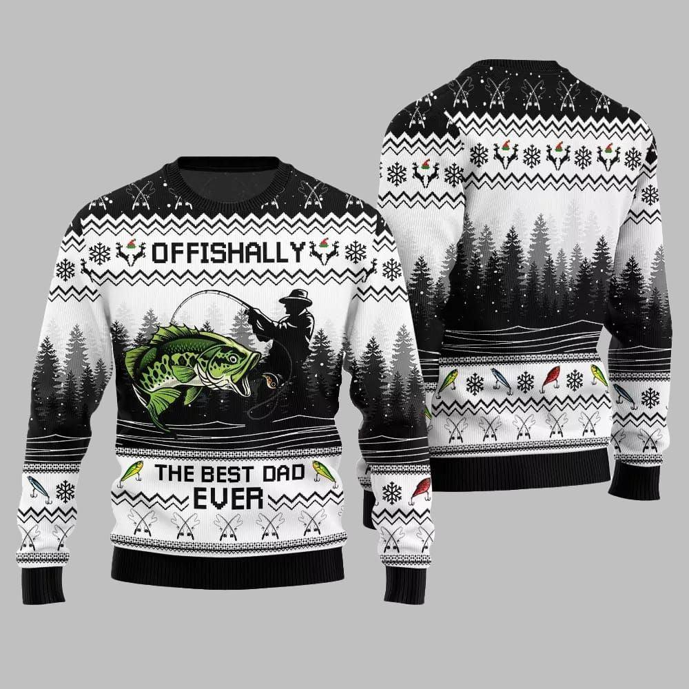 The Best Dad Ever Ugly Sweater Christmas 2026 - Moonbestprint