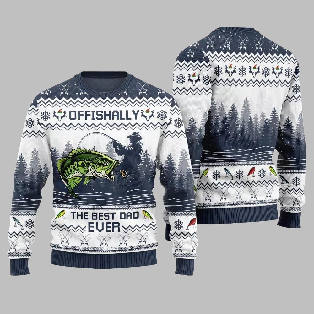 The Best Dad Ever Ugly Sweater Christmas 2026 - Moonbestprint