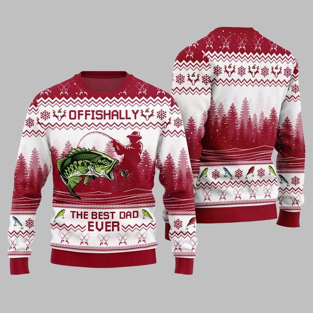 The Best Dad Ever Ugly Sweater Christmas 2026 - Moonbestprint