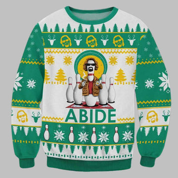 The Big Lebowski Abide Ugly Christmas Sweater – Moonbestprint
